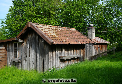 Rückzug des Bahnwärters