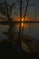 Sonnenuntergang am Murner See