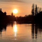 Isar am Abend