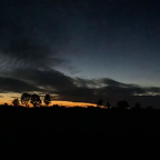 Abendblick von  Essenbach nach Ergolding