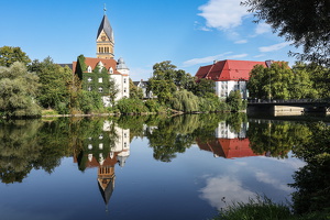 Christuskirche_Landshut_Spiegelung