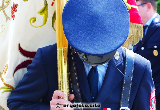 Meditierender Feuerwehrmann