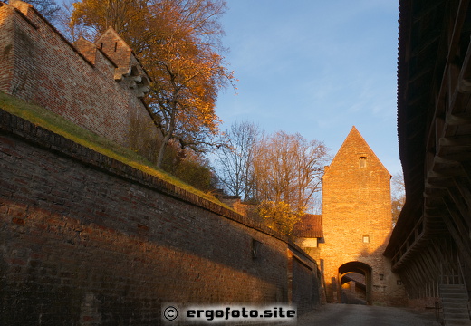 Sonnenuntergang Burg Trausnitz